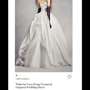 White by Vera Wang Organza Wedding Dress Sterling